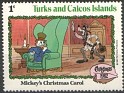 Turks and Caicos Isls 1982 Walt Disney 1 ¢ Multicolor Scott 541